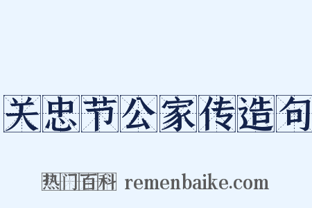 关忠节公家传造句是什么意思的图片